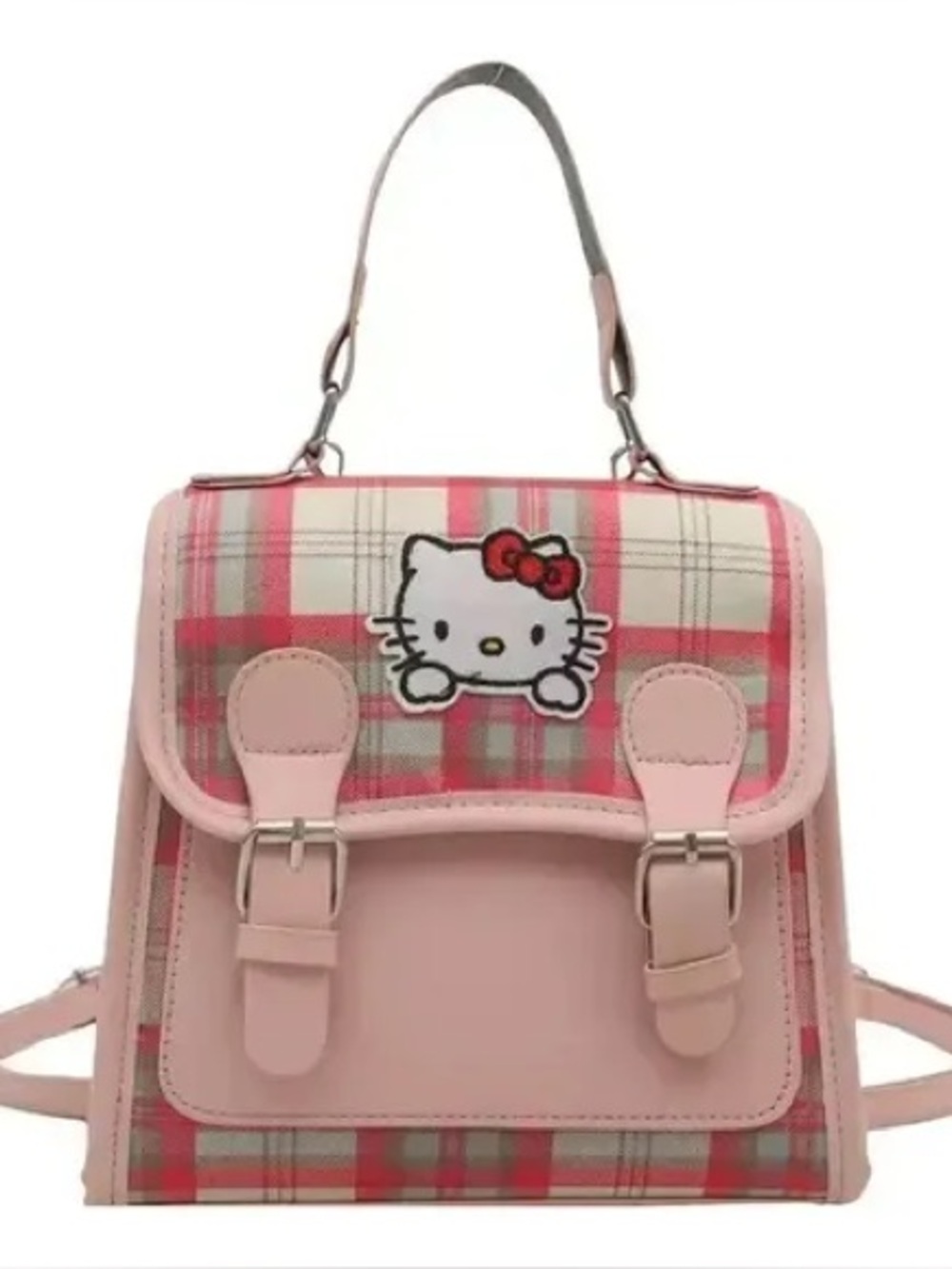 🎀 NWT Hello Kitty Pink Plaid Mini Backpack Purse | Kawaii Sanrio Bag
